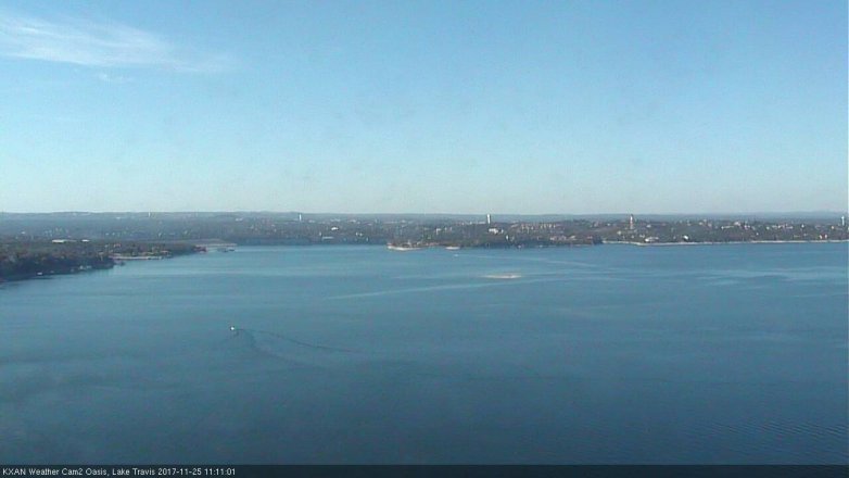Lake Travis webcam, November 25, 2017 10:20 AM CT