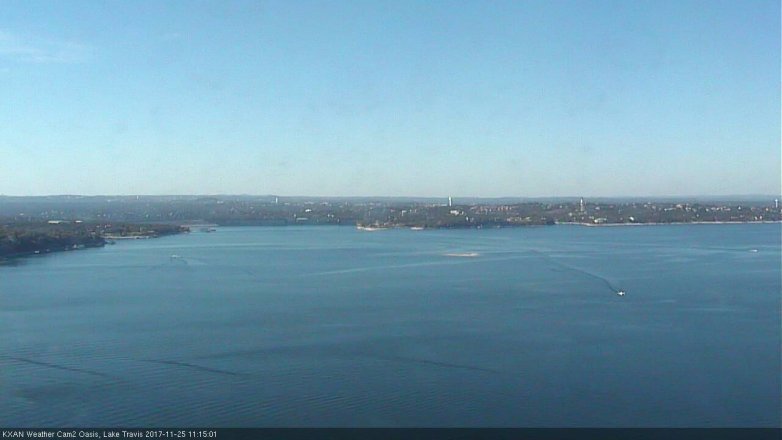 Lake Travis webcam, November 25, 2017 10:45 AM CT