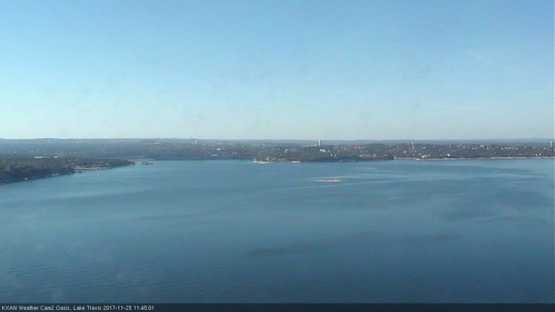 Lake Travis webcam, November 25, 2017 10:55 AM CT