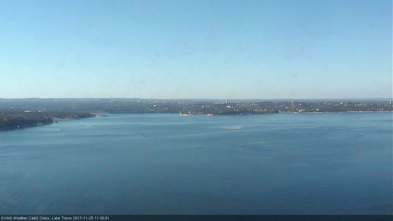 Lake Travis webcam, November 25, 2017 11:00 AM CT