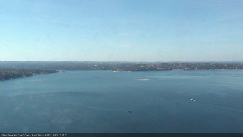 Lake Travis webcam, November 25, 2017 11:30 AM CT