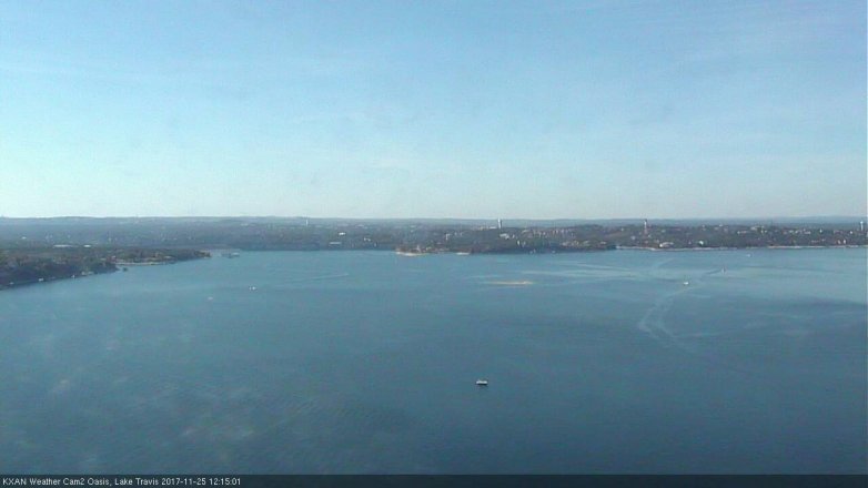 Lake Travis webcam, November 25, 2017 11:45 AM CT