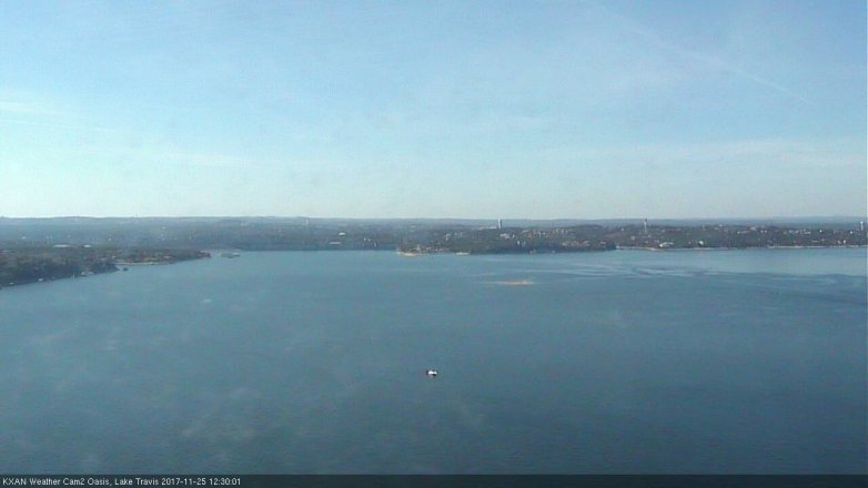 Lake Travis webcam, November 25, 2017 11:50 AM CT