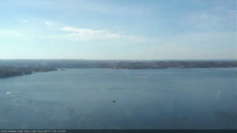 Lake Travis webcam, November 25, 2017 12:30 PM CT