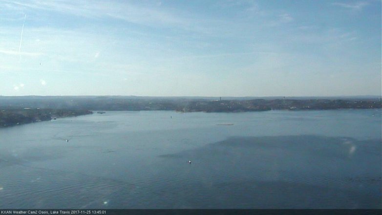 Lake Travis webcam, November 25, 2017 1:00 PM CT