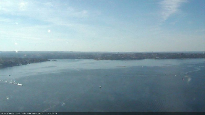 Lake Travis webcam, November 25, 2017 1:10 PM CT