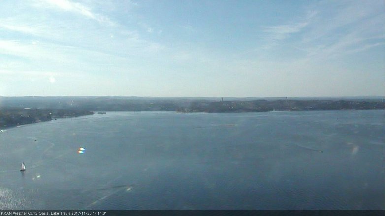 Lake Travis webcam, November 25, 2017 1:30 PM CT