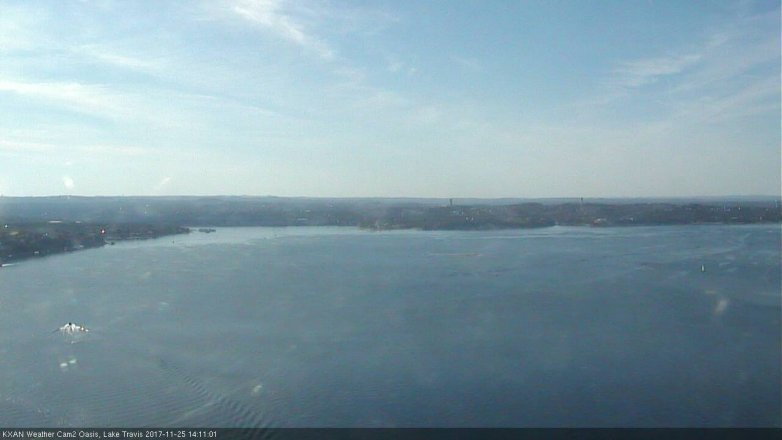Lake Travis webcam, November 25, 2017 1:40 PM CT