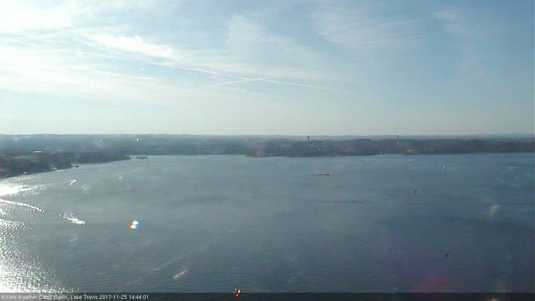 Lake Travis webcam, November 25, 2017 2:15 PM CT