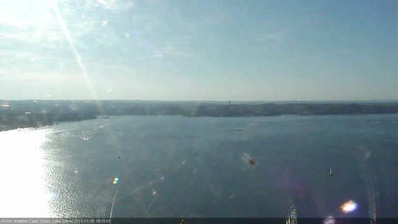 Lake Travis webcam, November 25, 2017 2:35 PM CT