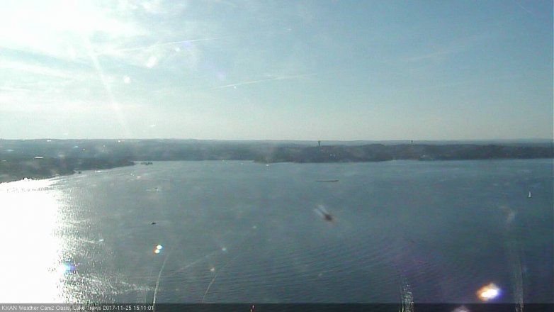 Lake Travis webcam, November 25, 2017 2:40 PM CT