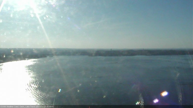 Lake Travis webcam, November 25, 2017 3:00 PM CT