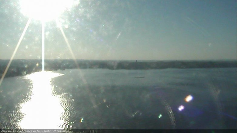 Lake Travis webcam, November 25, 2017 3:20 PM CT