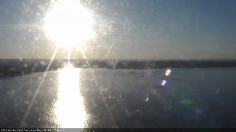 Lake Travis webcam, November 25, 2017 3:45 PM CT