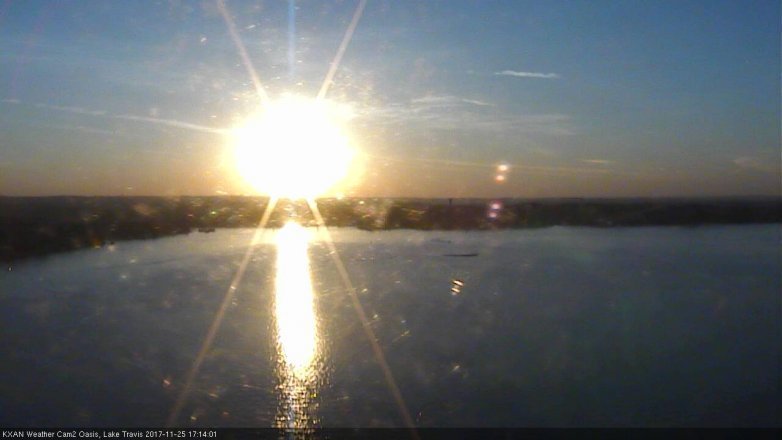 Lake Travis webcam, November 25, 2017 4:20 PM CT