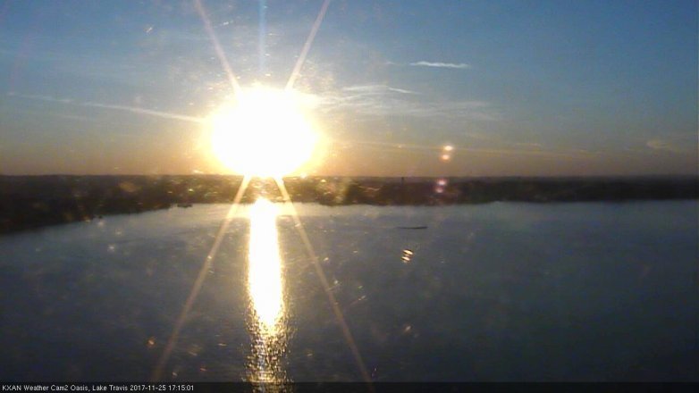 Lake Travis webcam, November 25, 2017 4:25 PM CT