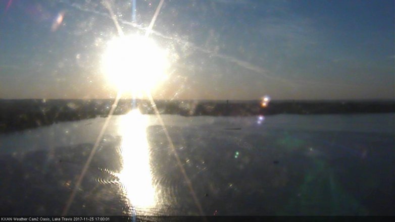 Lake Travis webcam, November 25, 2017 4:30 PM CT