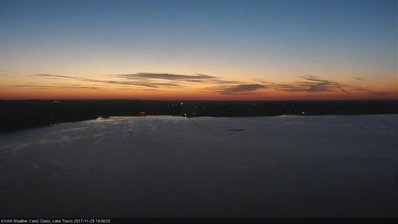 Lake Travis webcam, November 25, 2017 5:10 PM CT
