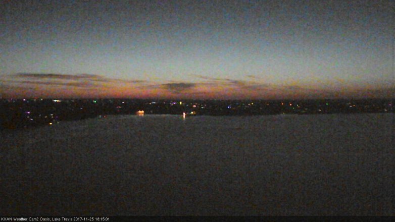 Lake Travis webcam, November 25, 2017 5:40 PM CT