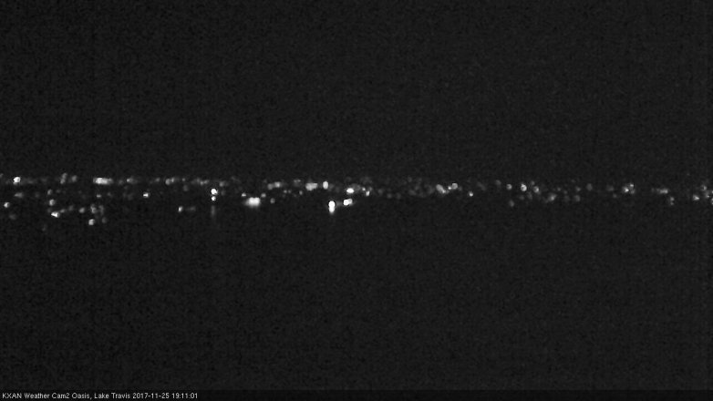 Lake Travis webcam, November 25, 2017 6:35 PM CT