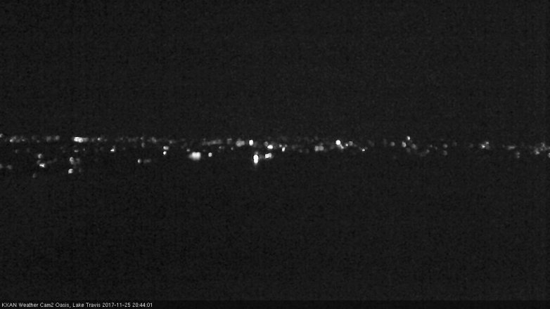 Lake Travis webcam, November 25, 2017 8:00 PM CT