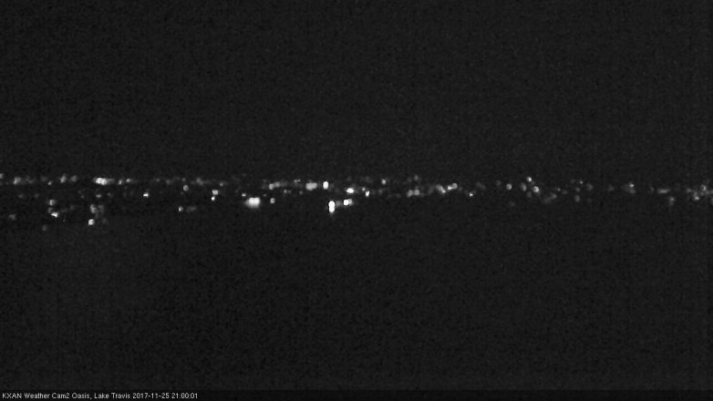 Lake Travis webcam, November 25, 2017 8:10 PM CT