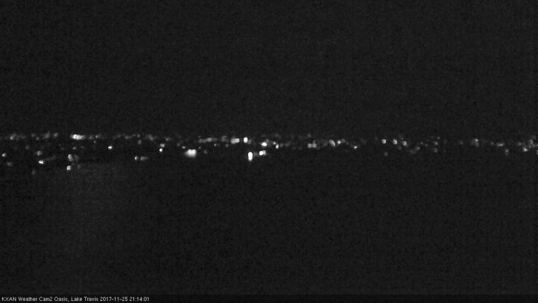 Lake Travis webcam, November 25, 2017 8:40 PM CT
