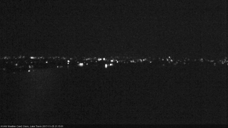 Lake Travis webcam, November 25, 2017 8:45 PM CT