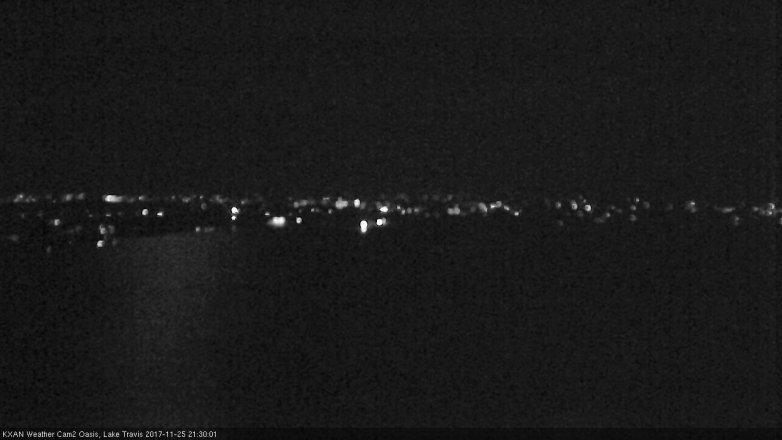 Lake Travis webcam, November 25, 2017 8:50 PM CT