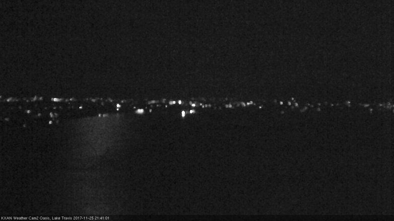 Lake Travis webcam, November 25, 2017 9:05 PM CT