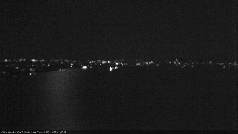 Lake Travis webcam, November 25, 2017 9:15 PM CT