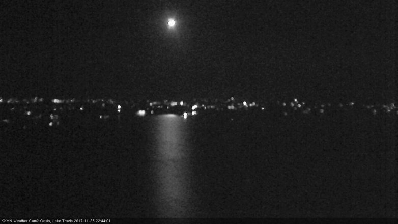 Lake Travis webcam, November 25, 2017 9:55 PM CT