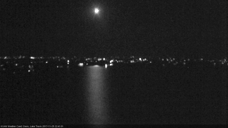 Lake Travis webcam, November 25, 2017 10:05 PM CT