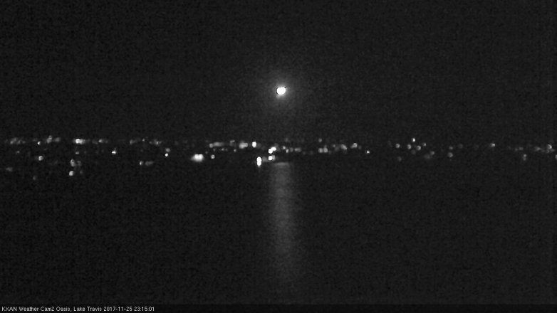 Lake Travis webcam, November 25, 2017 10:20 PM CT