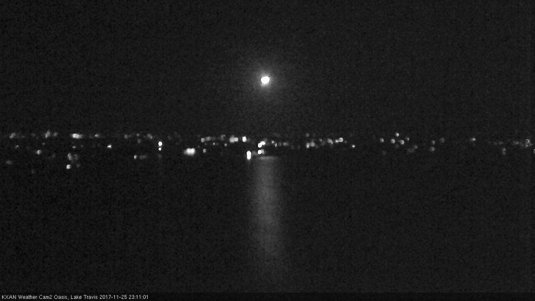Lake Travis webcam, November 25, 2017 10:30 PM CT