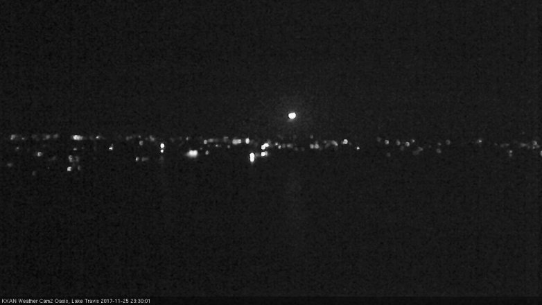 Lake Travis webcam, November 25, 2017 10:35 PM CT