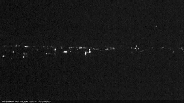 Lake Travis webcam, November 25, 2017 11:50 PM CT