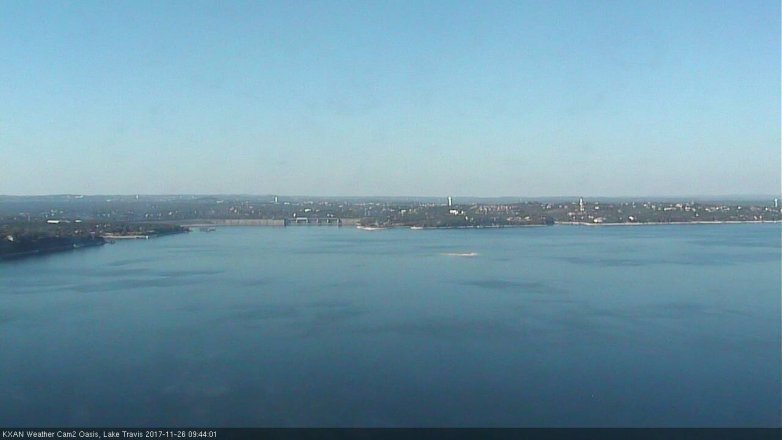 Lake Travis webcam, November 26, 2017 9:05 AM CT