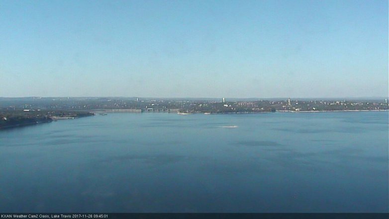 Lake Travis webcam, November 26, 2017 9:10 AM CT