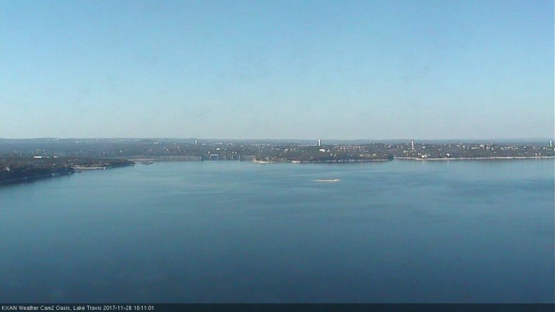 Lake Travis webcam, November 26, 2017 9:30 AM CT