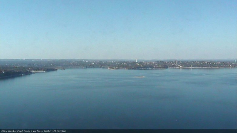 Lake Travis webcam, November 26, 2017 9:45 AM CT
