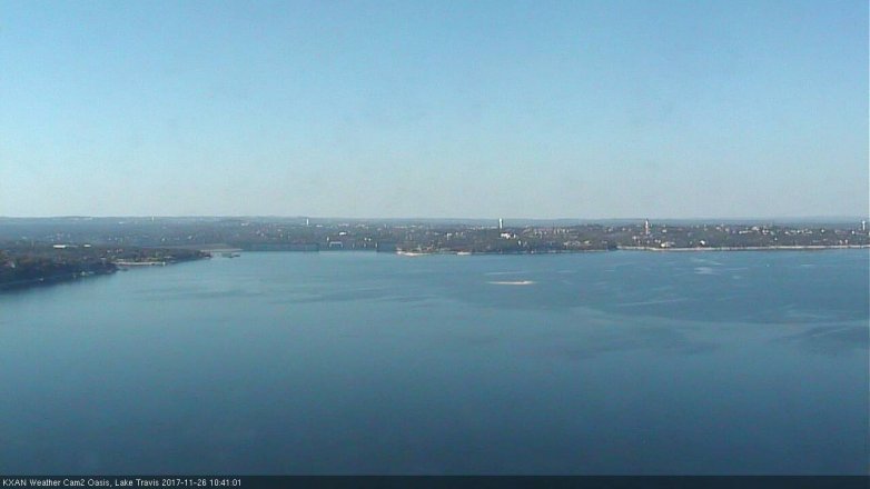 Lake Travis webcam, November 26, 2017 9:50 AM CT