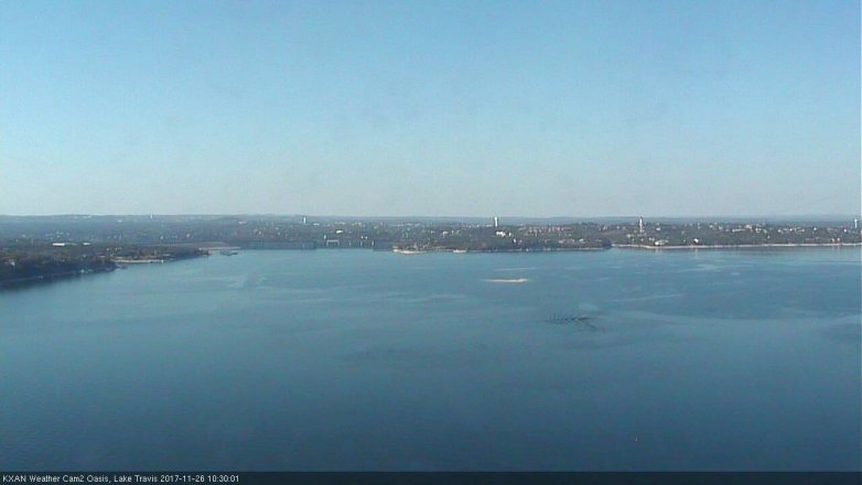 Lake Travis webcam, November 26, 2017 10:00 AM CT