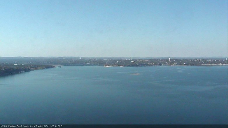 Lake Travis webcam, November 26, 2017 10:30 AM CT