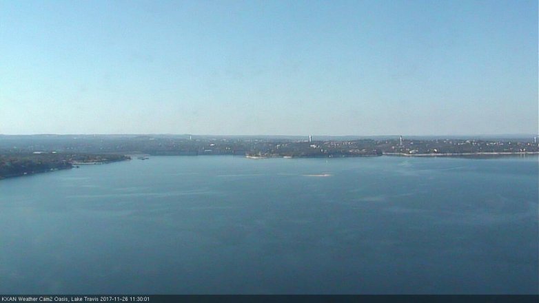 Lake Travis webcam, November 26, 2017 10:50 AM CT