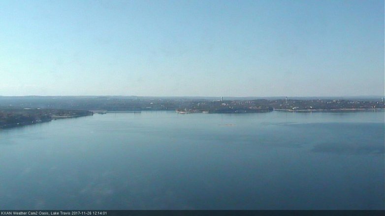Lake Travis webcam, November 26, 2017 11:45 AM CT