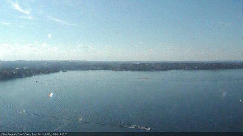 Lake Travis webcam, November 26, 2017 1:20 PM CT
