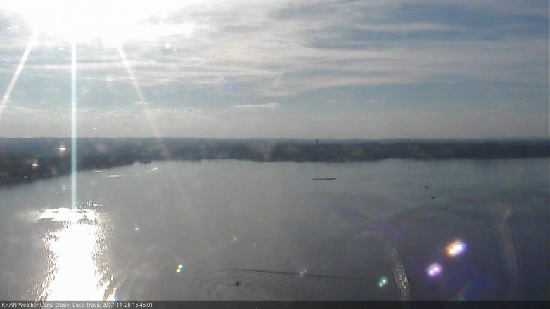 Lake Travis webcam, November 26, 2017 3:15 PM CT