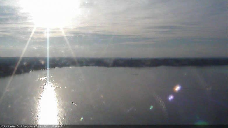 Lake Travis webcam, November 26, 2017 3:20 PM CT