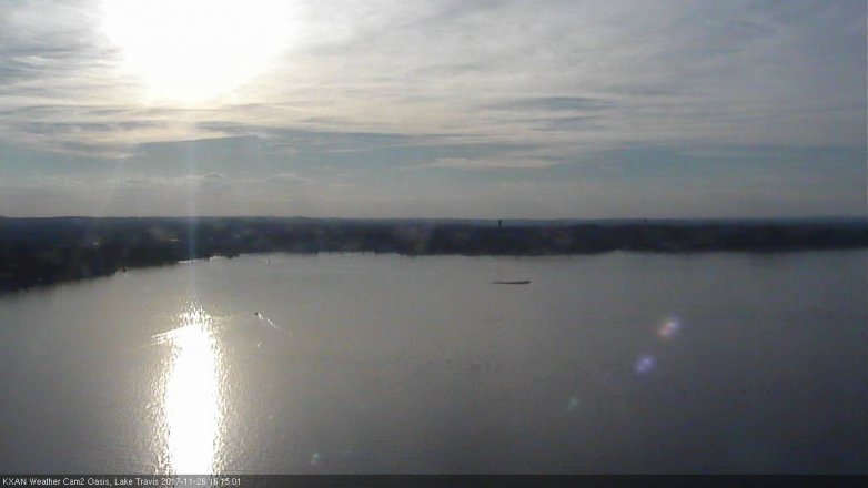 Lake Travis webcam, November 26, 2017 3:25 PM CT